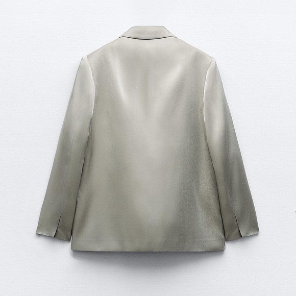 ZARA METALLIC BLAZER - Picture 8 of 10